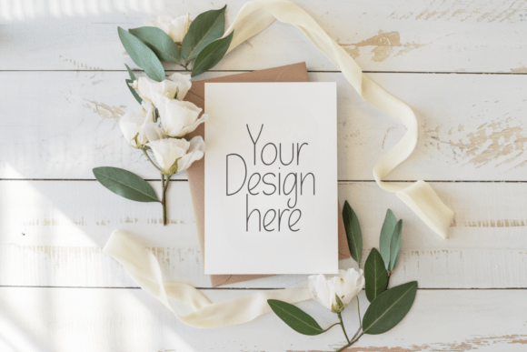 5x7 Wedding Invitation Mockup 29