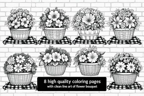 Bloom Basket Coloring Pages