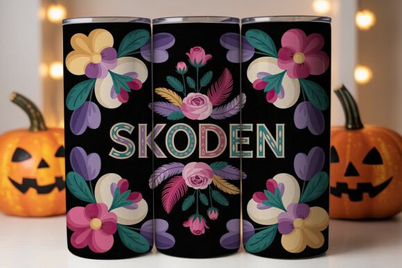Boho Floral Personalized Tumbler Wrap