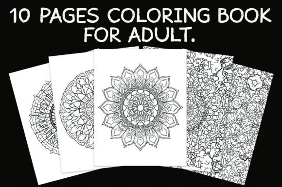 Creative Flower Pattern Coloring Pages
