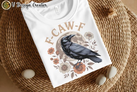 F-caw-f Crow Moon Floral Sublimation