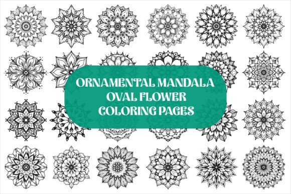 Flower Coloring Page Ornamental Mandala