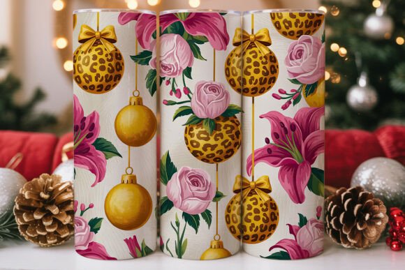 Leopard Floral 20oz Tumbler Wrap