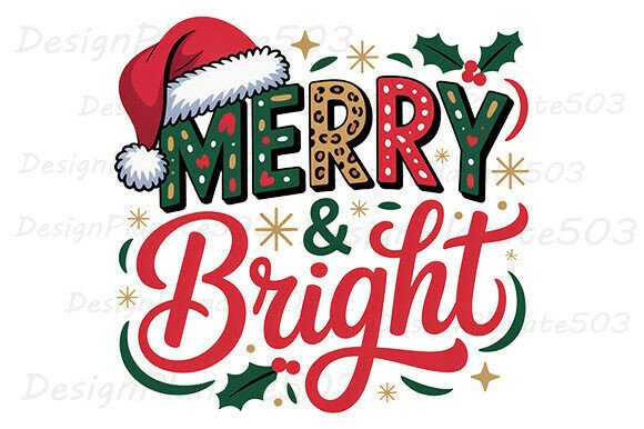 Merry Bright Png, Floral Coquette Png