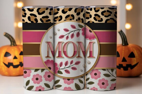 Mother's Day Leopard Floral Tumbler
