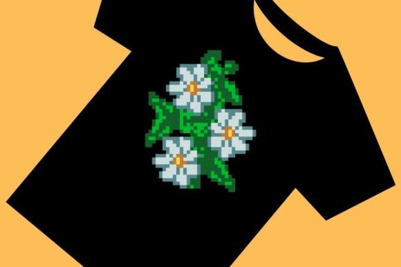 Sweet Pixel Art Flower