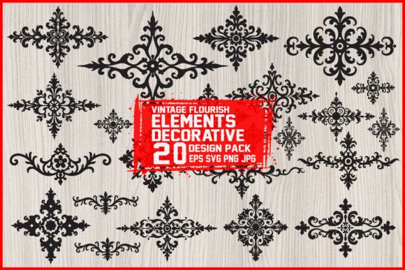 Vintage Flourish Decorative Elements